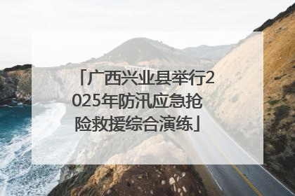 广西兴业县举行2025年防汛应急抢险救援综合演练