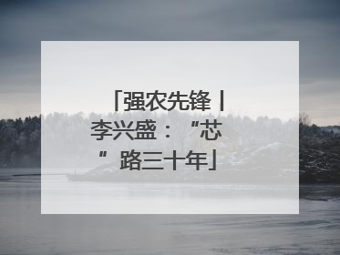 强农先锋丨李兴盛：“芯”路三十年