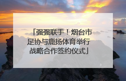 强强联手！烟台市足协与鹿扬体育举行战略合作签约仪式