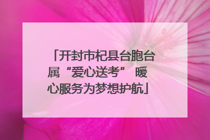 开封市杞县台胞台属“爱心送考” 暖心服务为梦想护航
