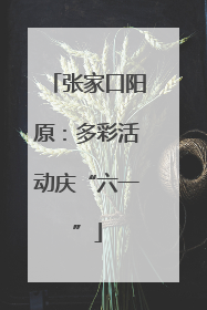 张家口阳原：多彩活动庆“六一”