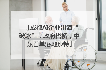 成都AI企业出海“破冰”：政府搭桥，中东首单落地沙特
