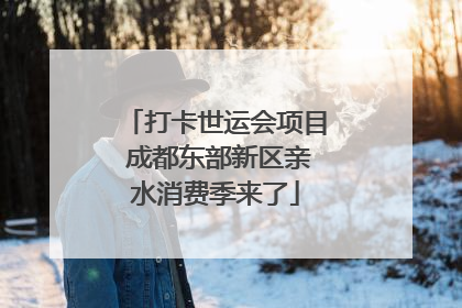 打卡世运会项目 成都东部新区亲水消费季来了