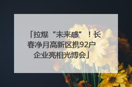 拉爆“未来感”！长春净月高新区携92户企业亮相光博会