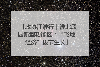 政协江淮行｜淮北段园新型功能区：“飞地经济”拔节生长