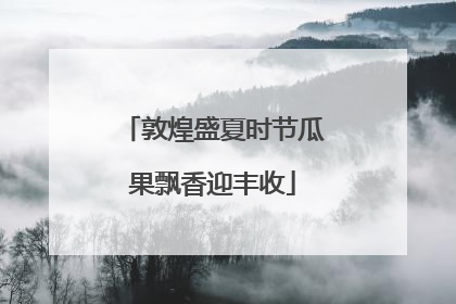 敦煌盛夏时节瓜果飘香迎丰收