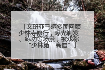 文班亚马晒多图回顾少林寺修行，曝光剃发、练功等场景，被戏称“少林第一高僧”