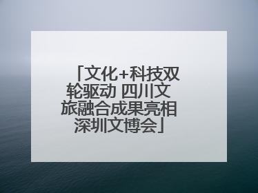 文化+科技双轮驱动 四川文旅融合成果亮相深圳文博会
