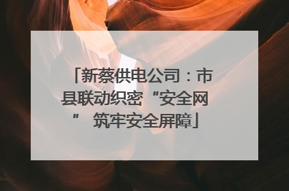 新蔡供电公司：市县联动织密“安全网” 筑牢安全屏障