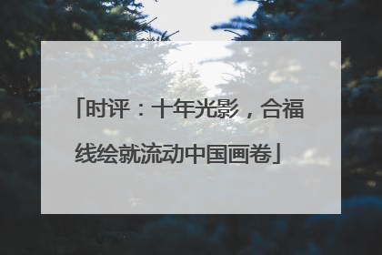 时评：十年光影，合福线绘就流动中国画卷