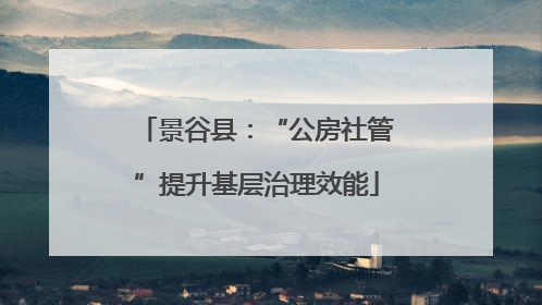 景谷县：“公房社管”提升基层治理效能
