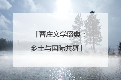 曹庄文学盛典：乡土与国际共舞