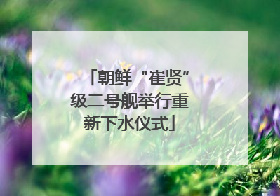 朝鲜“崔贤”级二号舰举行重新下水仪式