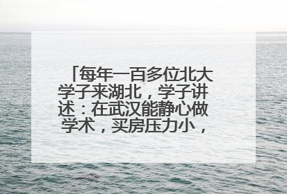 每年一百多位北大学子来湖北，学子讲述：在武汉能静心做学术，买房压力小，创业成本低