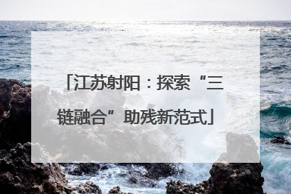江苏射阳：探索“三链融合”助残新范式