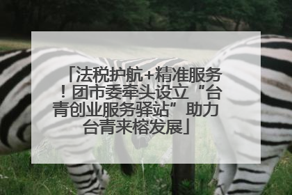 法税护航+精准服务！团市委牵头设立“台青创业服务驿站”助力台青来榕发展