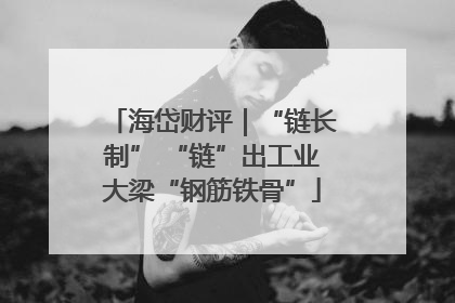 海岱财评｜“链长制” “链”出工业大梁“钢筋铁骨”