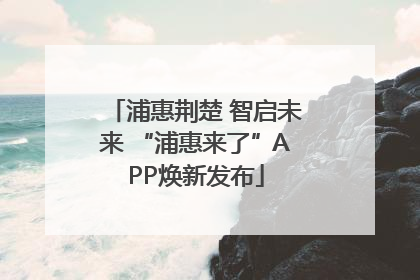浦惠荆楚 智启未来 “浦惠来了”APP焕新发布