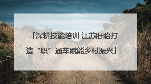 深耕技能培训 江苏盱眙打造“职”通车赋能乡村振兴