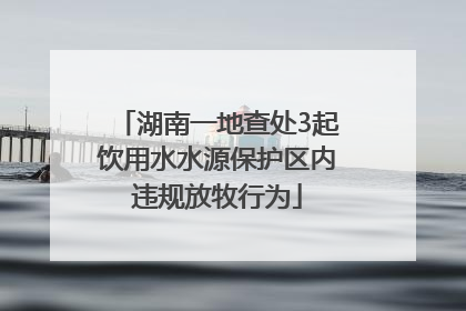 湖南一地查处3起饮用水水源保护区内违规放牧行为