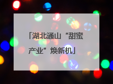 湖北通山“甜蜜产业”焕新机