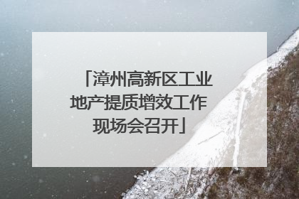 漳州高新区工业地产提质增效工作现场会召开