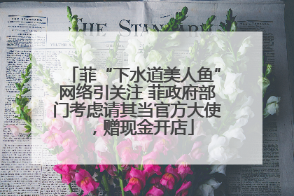 菲“下水道美人鱼”网络引关注 菲政府部门考虑请其当官方大使，赠现金开店
