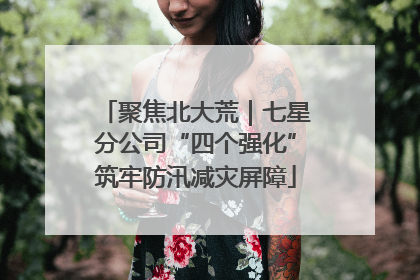 聚焦北大荒｜七星分公司“四个强化”筑牢防汛减灾屏障