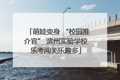 萌娃变身 “校园推介官” 滨州实验学校乐考闯关乐趣多