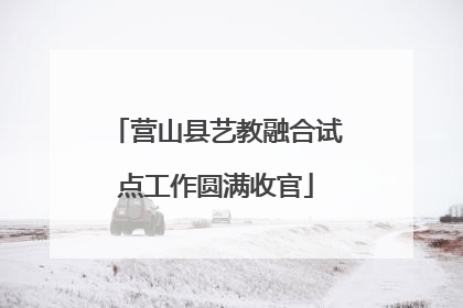 营山县艺教融合试点工作圆满收官