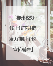 郴州税务：线上线下共同发力推进个税宣传辅导