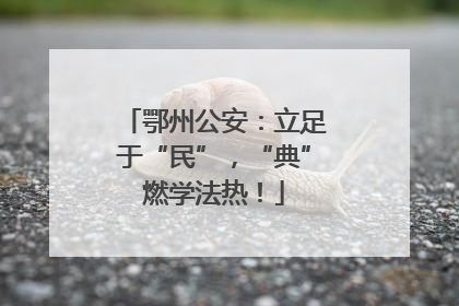 鄂州公安：立足于“民”，“典”燃学法热！