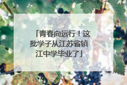 青春向远行！这批学子从江苏省镇江中学毕业了