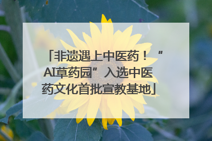 非遗遇上中医药！“AI草药园”入选中医药文化首批宣教基地