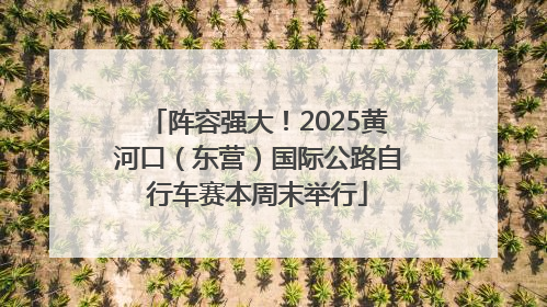 阵容强大！2025黄河口（东营）国际公路自行车赛本周末举行