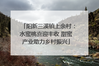 阳新三溪镇上余村：水蜜桃喜迎丰收 甜蜜产业助力乡村振兴