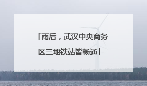 雨后，武汉中央商务区三地铁站皆畅通