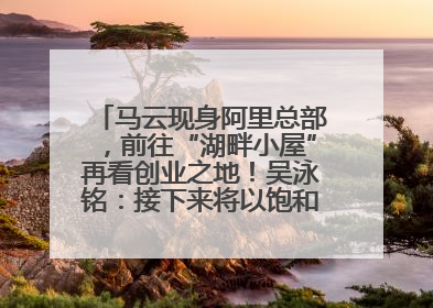 马云现身阿里总部，前往“湖畔小屋”再看创业之地！吴泳铭：接下来将以饱和式投入的打法，聚焦于几大核心战役