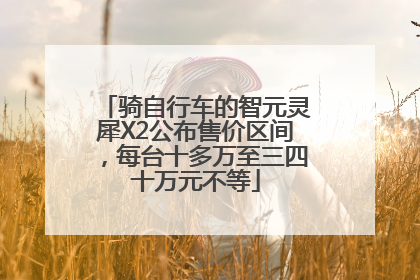 骑自行车的智元灵犀X2公布售价区间，每台十多万至三四十万元不等