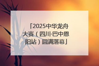 2025中华龙舟大赛（四川·巴中恩阳站）圆满落幕