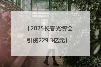 2025长春光博会引资229.3亿元