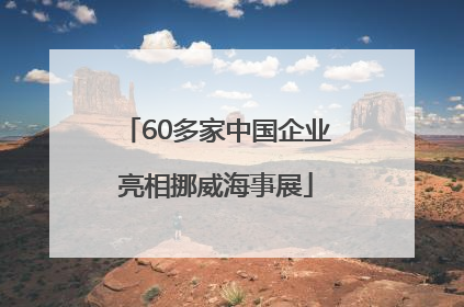 60多家中国企业亮相挪威海事展
